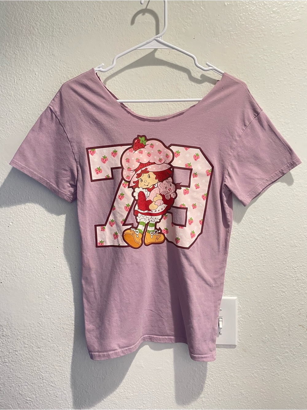 🍰 Strawberry Shortcake Slouchy Off-The-Shoulder Tee 🍓